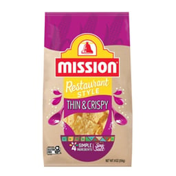 Mission Tortilla Chips Restaurant Style Thin & Crispy - 9 Oz