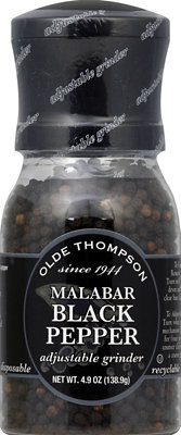 Olde Thompson Pepper Black Adjustable Grinder - 4.9 Oz