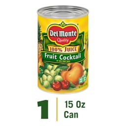 Del Monte Juice In Fruit Cocktail Natural - 15 Oz