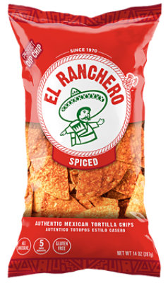 El Ranchero Spiced Authentic Mexican Tortilla Chips - 14 Oz