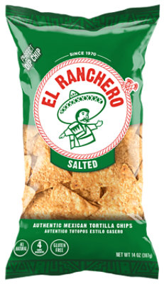 El Ranchero Salted Authentic Mexican Tortilla Chips - 14 Oz
