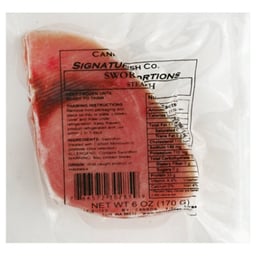 Cannon Fish Co. Swordfish Steak Frozen - 6 Oz