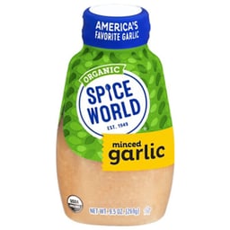 Spice World Garlic Minced Squeeze Organic - 9.5 Oz