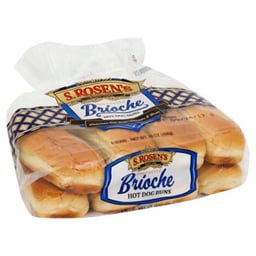 S.Rosens Deli Brioche Hot Dog Buns - 8 Count