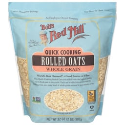 Bobs Red Mill Rolled Oats Quick Cooking Whole Grain - 32 Oz