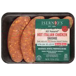 Isernios Premium Sausage Chicken Hot Italian Tray - 13.3 Oz