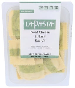 La Pasta Goat Cheese & Basil Ravioli - 9 Oz