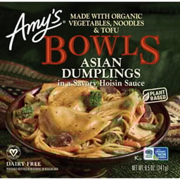 Amys Bowls Organic Asian Dumplings In A Savory Hoisin Sauce - 8.5 Oz