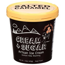 Sweet Cream Ice Cream With House-Made Vanilla Sea Salt And Caramel Swirls - Pint