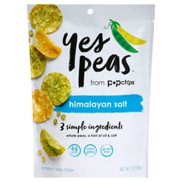 popchips Yes Peas Pea Chips Popped Himalayan Salt - 3 Oz