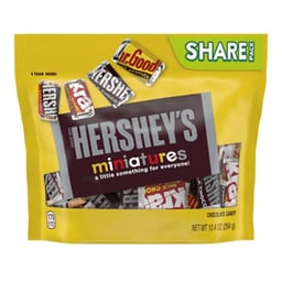 HERSHEY'S Miniatures Assorted Chocolate Candy Share Pack - 10.4 Oz.
