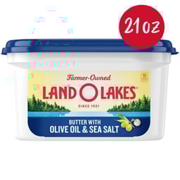 Land O Lakes Butter with Olive Oil and Sea Salt Spreadable Tub - 21 Oz