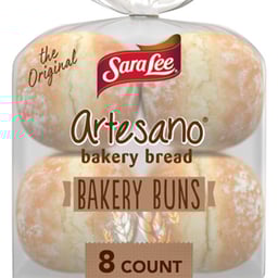Sara Lee Artesano White Bakery Buns - 19 Oz