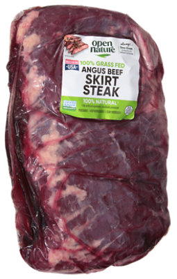Open Nature Grass Fed Angus Beef Skirt Steak Whole - 2 Lb