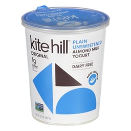 Kite Hill Yogurt Artisan Almond Milk Plain Unsweetened - 32 Oz