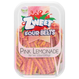 Zweet Sour Belts Pink Lemonade - 10 Oz