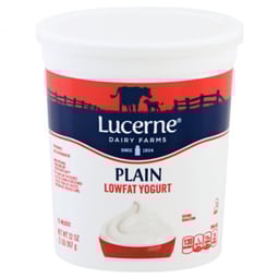 Lucerne Yogurt Low Fat Plain - 32 Oz