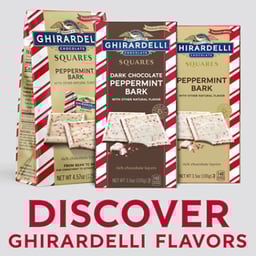 Ghirardelli Dark Chocolate Peppermint Bark Bar - 3.5 Oz