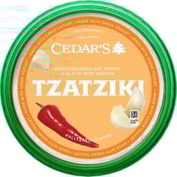 Cedars Mediterranean Hot Pepper Tzatziki - 12 Oz.