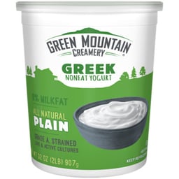 Green Mountain Creamery Plain Nonfat Greek Yogurt 32 Oz - 32 OZ