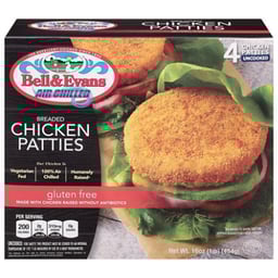 Bell & Evans Breaded Chicken Patties - 12 OZ