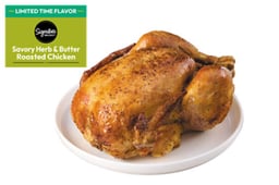 Herb & Butter Whole Roasted Chicken - Lb