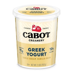 Cabot Triple Cream Vanilla Bean Greek Yogurt - 2 Lb