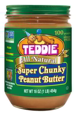 Teddie All Natural Super Chunky Peanut Butter - 16 Oz