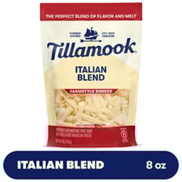 Tillamook Farmstyle Fine Cut Italian 4 Cheese Shredded - 8 Oz