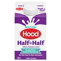 Hood Half And Half - 16 Oz