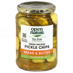 Open Nature Pickle Bread And Butter Chips - 24 FZ