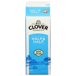 Clover Sonoma Half & Half 1 Quart - 32 Oz