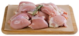 Haggen Chicken Thigh Boneless Skinless No Antibiotics Vegetarian Fed Cage Free VP - 3.5 lbs.