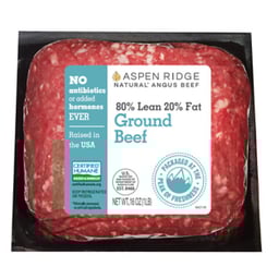 Aspen Ridge Natural Angus Ground Beef 80% Lean 20% Fat - 16 Oz