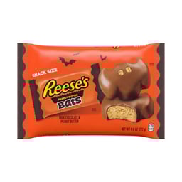 REESE'S Milk Chocolate Snack Size Peanut Butter Bats Halloween Candy Bag - 9.6 Oz