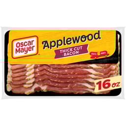 Oscar Mayer Naturally Hardwood Smoked Thick Cut Applewood Bacon - 16 Oz