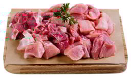 Haggen Pork Stew Meat Boneless All Natural Raised in the USA - 1 lb.