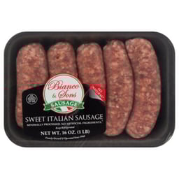 Bianco & Sons Sweet Italian Pork Sausage - 16 Oz