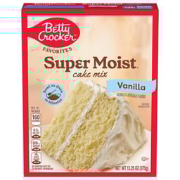 Betty Crocker Supermoist Vanilla Cake Mix - 13.25 Oz