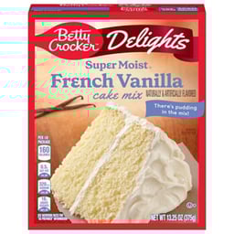 Betty Crocker Delights Supermoist French Vanilla Cake Mix - 13.25 Oz