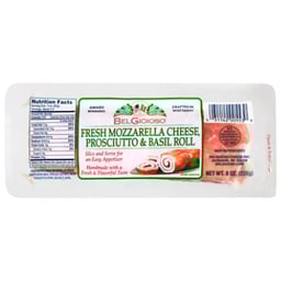 Belgioioso Fresh Mozzarella Prosciutto & Basil Roll - 8 OZ