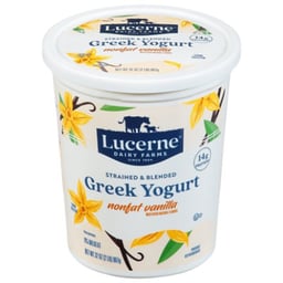 Lucerne Greek Yogurt Nonfat Vanilla 32-Oz.