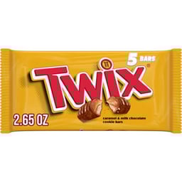 Twix Chocolate Caramel Fun Size Cookie Candy Bar - 5 - 2.65 Oz.