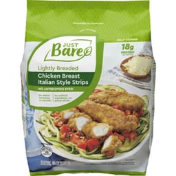 Just Bare Lightly Breaded Chicken Breast Italian Style Strips - 24 Oz