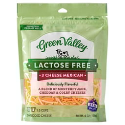 Green Valley Creamery Cheese Mexican Blend Shreds - 6 Oz