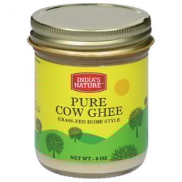 Indias Nature Ghee Homestyle Grass Fed Cow - 8 Oz
