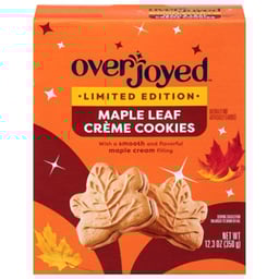 Overjoyed Maple Leaf Creme Cookies - 12.3 Oz