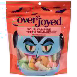 Overjoyed Sour Fruit Flavored Vampire Teeth Gummies - 7 Oz