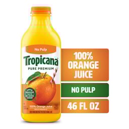 Tropicana Pure Premium 100% Orange Juice Original No Pulp No Sugar Added - 46 Fl. Oz.