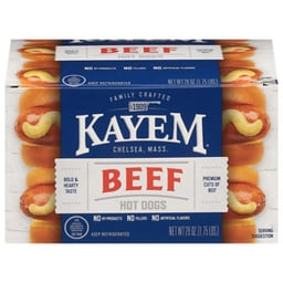Kayem Skinless Beef Hot Dogs 28 Oz - 28 OZ